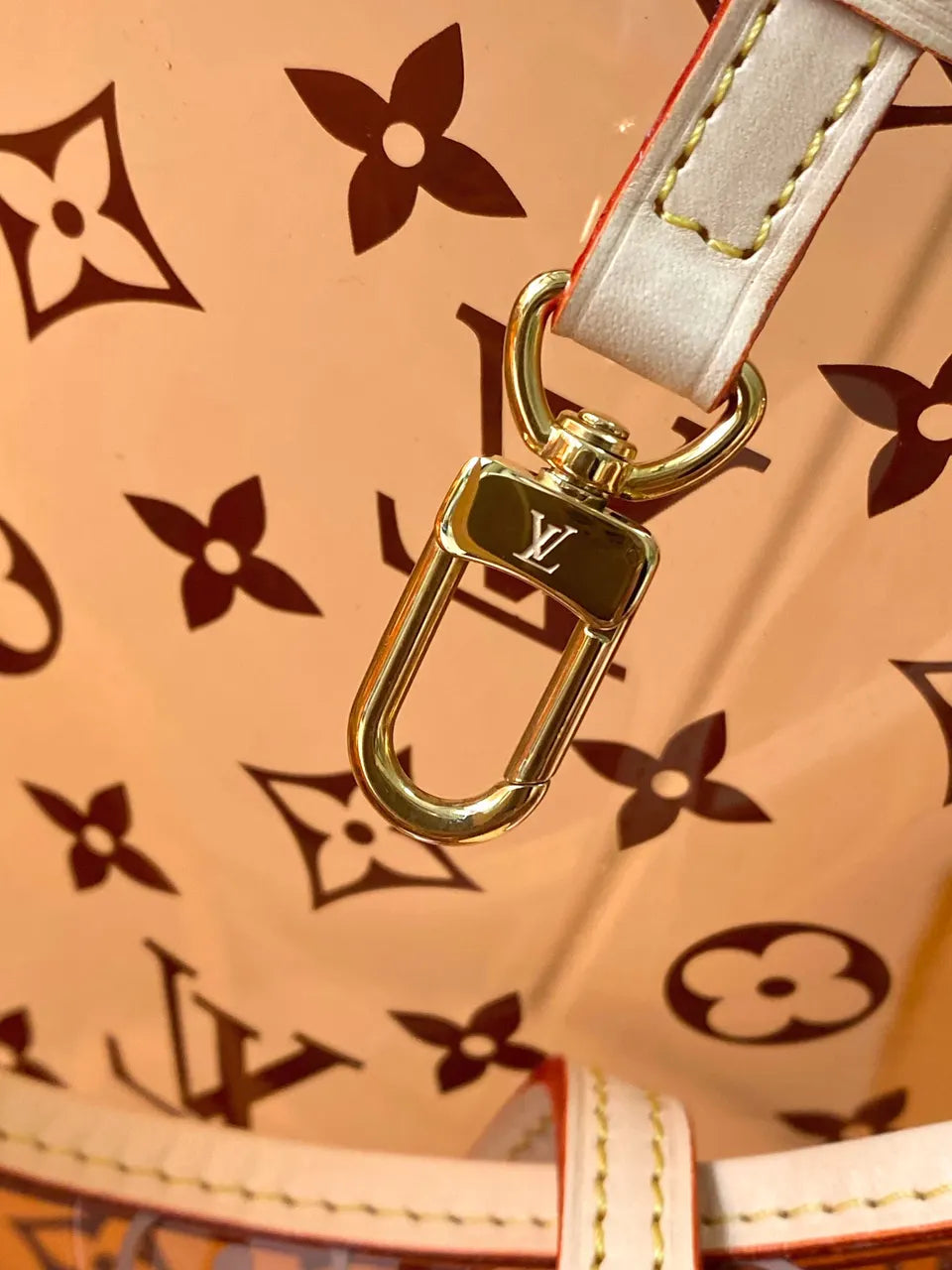 LV Orange Monogram Dubai Tote - Hình 6