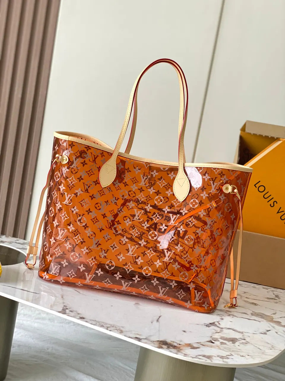 LV Orange Monogram Dubai Tote - Hình 2