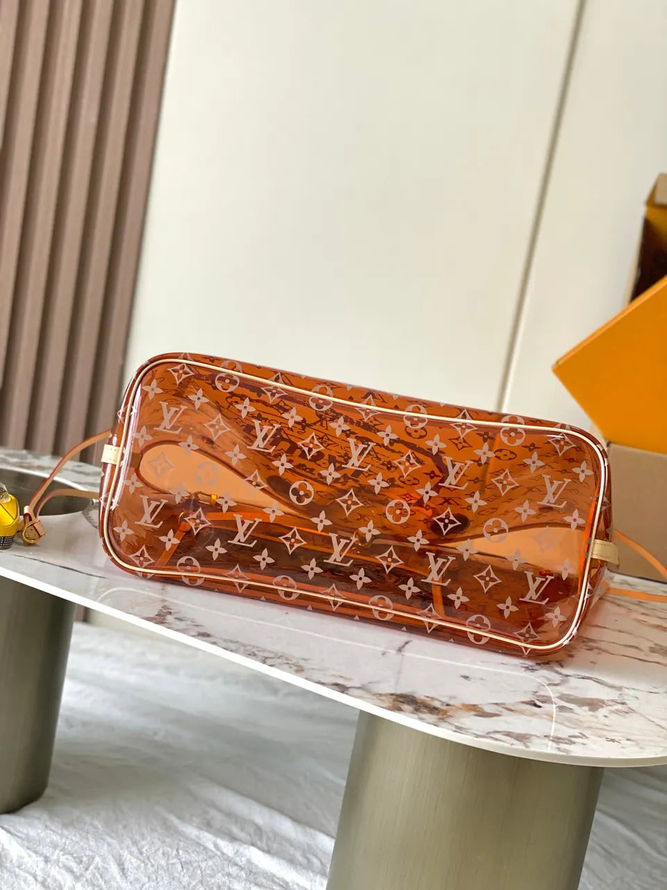 LV Orange Monogram Dubai Tote - Hình 3