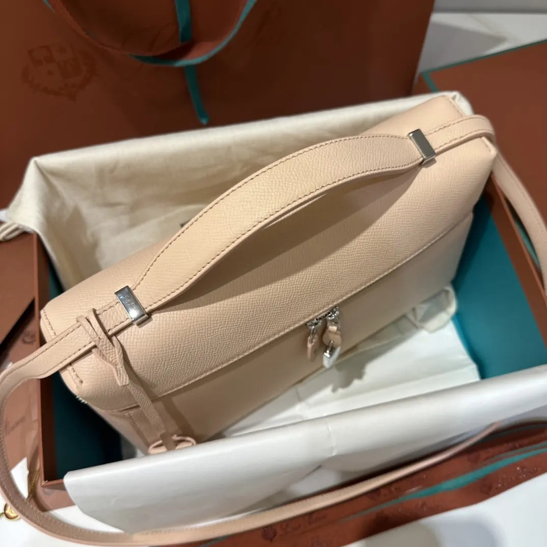 Loro Piana Blossom Pink Bag - Hình 4