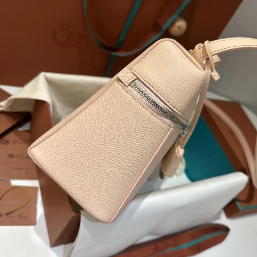 Loro Piana Blossom Pink Bag - Hình 5