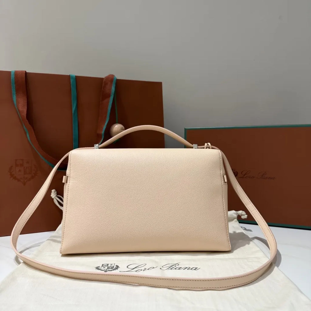 Loro Piana Blossom Pink Bag - Hình 3