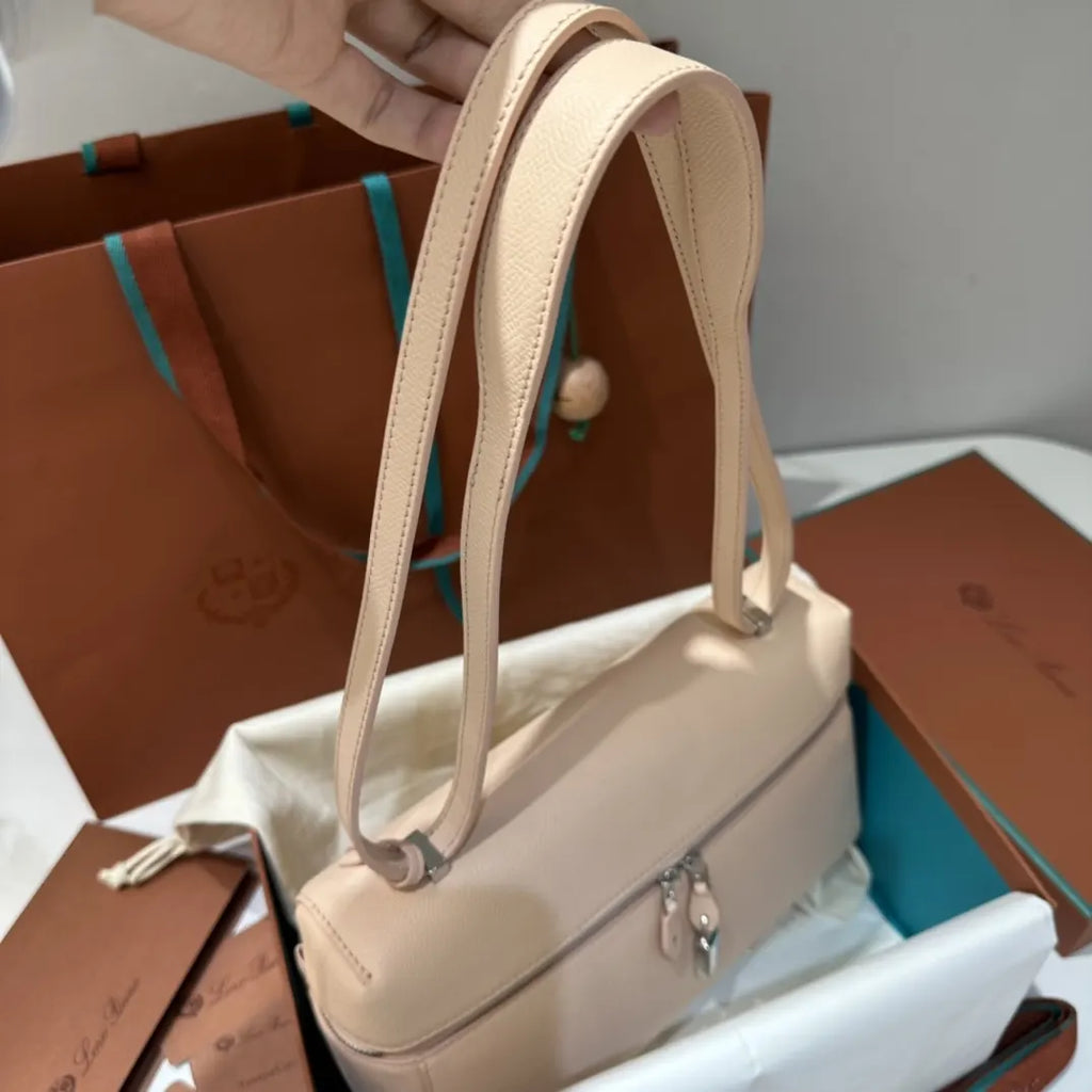 Loro Piana Blossom Pink Bag - Hình 6