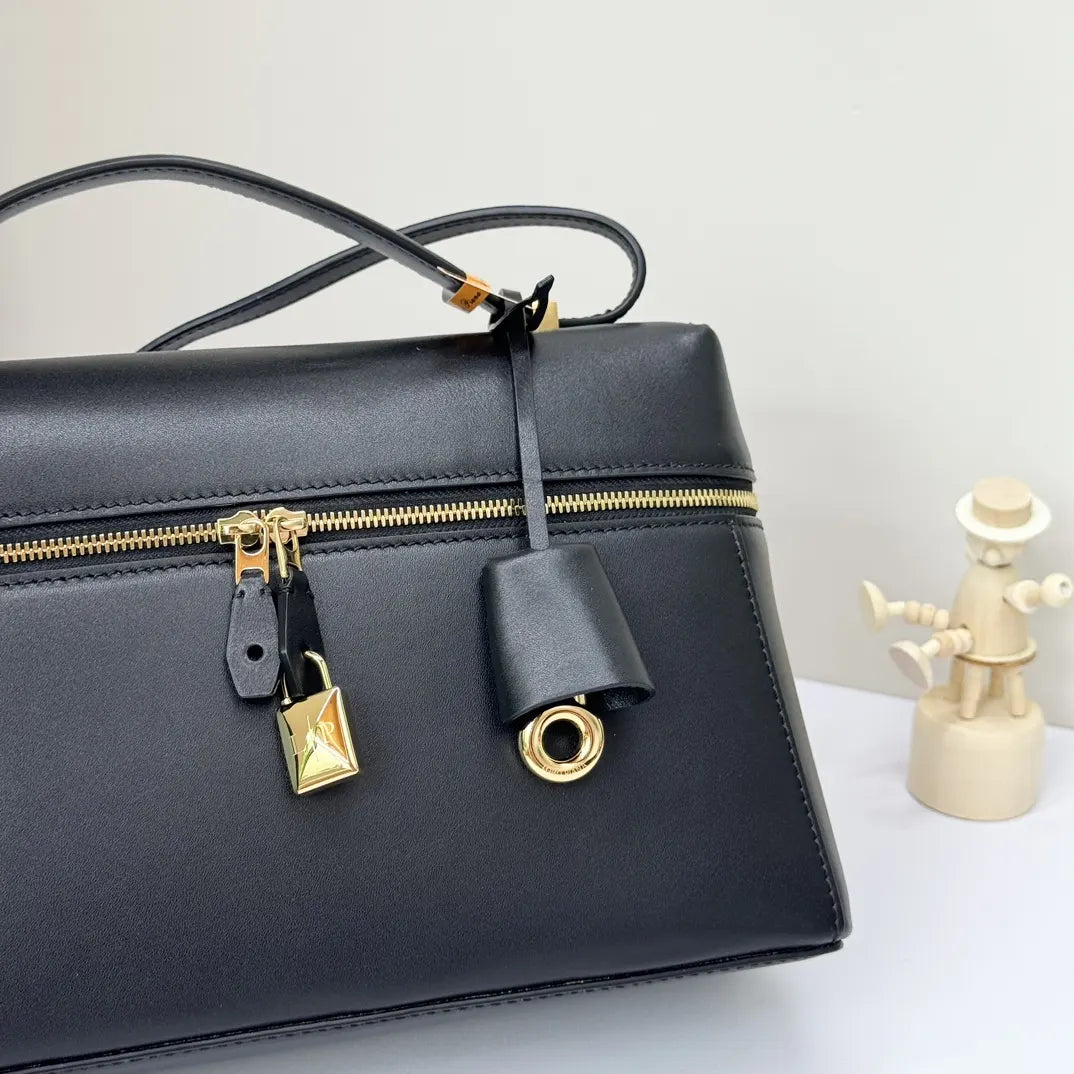 Loro Piana Black Box Bag - Hình 7