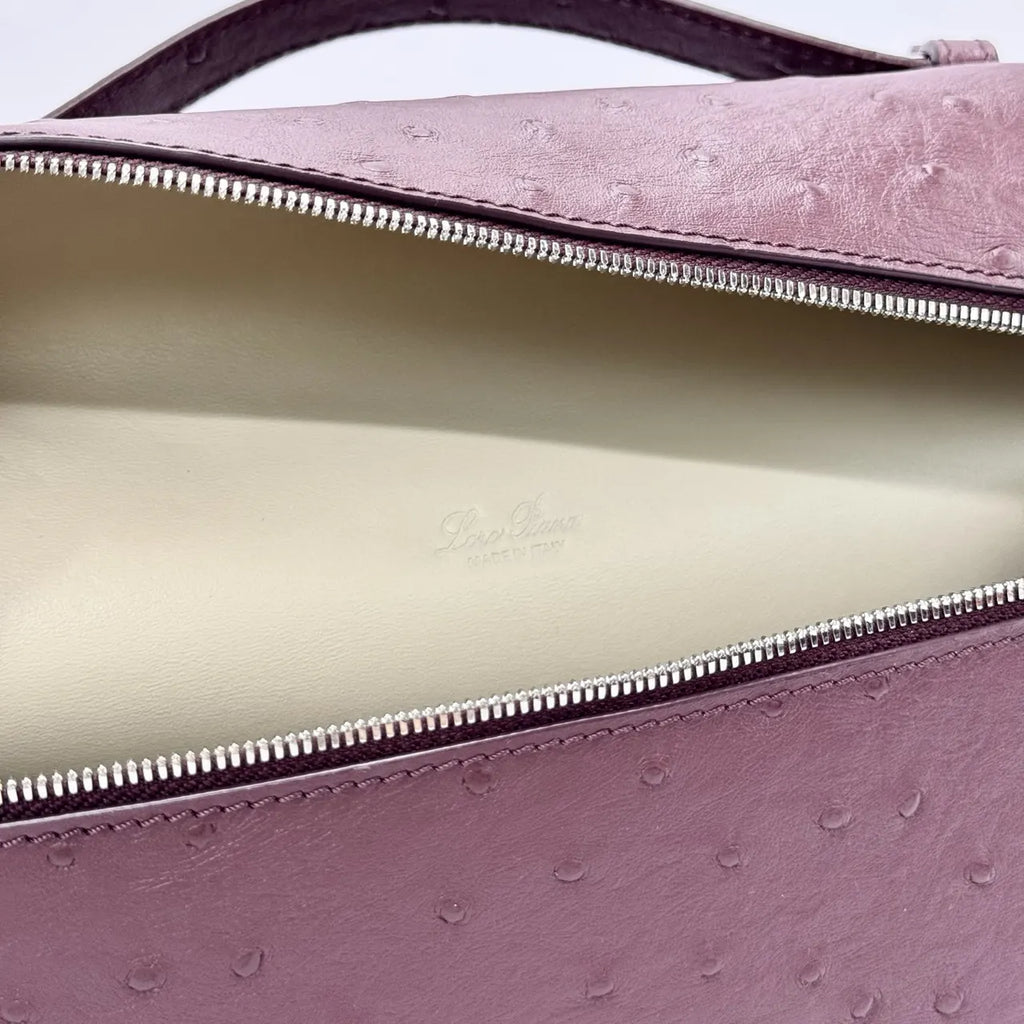Loro Piana Plum Ostrich Vanity - Hình 9