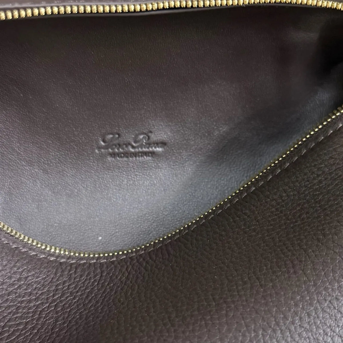 Loro Piana Espresso Leather Vanity - Hình 9