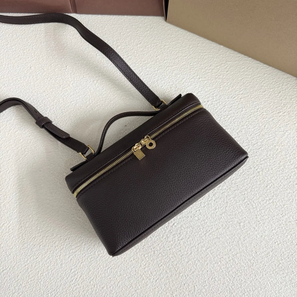 Loro Piana Espresso Leather Vanity - Hình 4