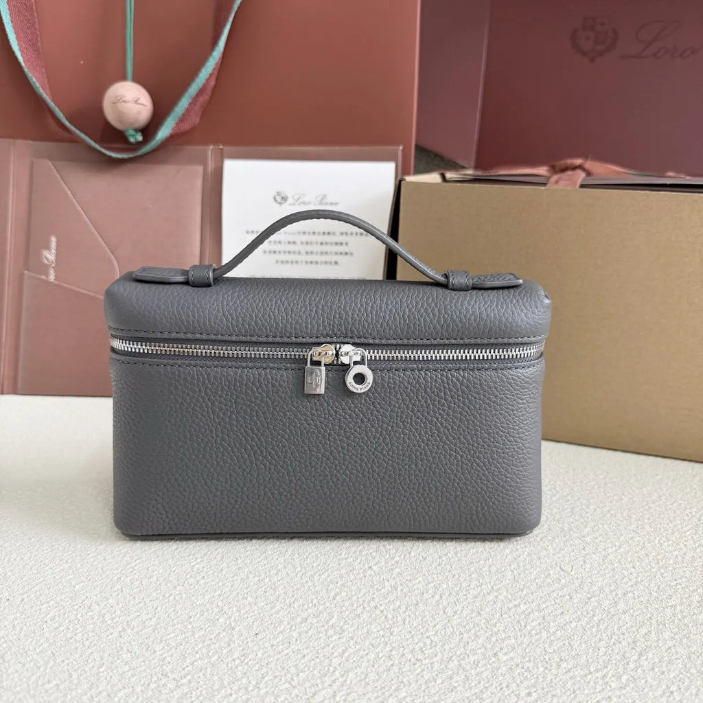 Loro Piana Slate Grey Leather Vanity