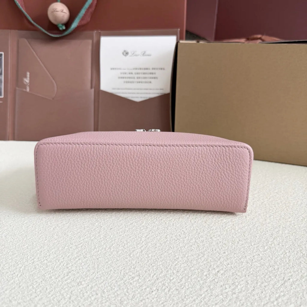 pale Loro Piana Pink Vanity Case - Hình 3