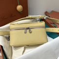 Loro Piana Pale Yellow Leather Belt Bag