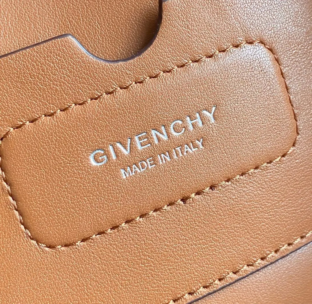 Givenchy Camel Leather Tote - Hình 9