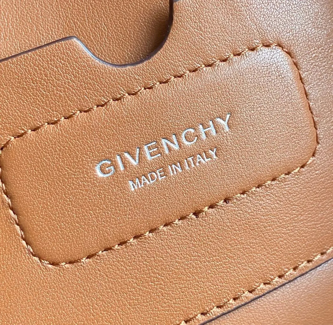 Givenchy Camel Leather Tote - Hình 9