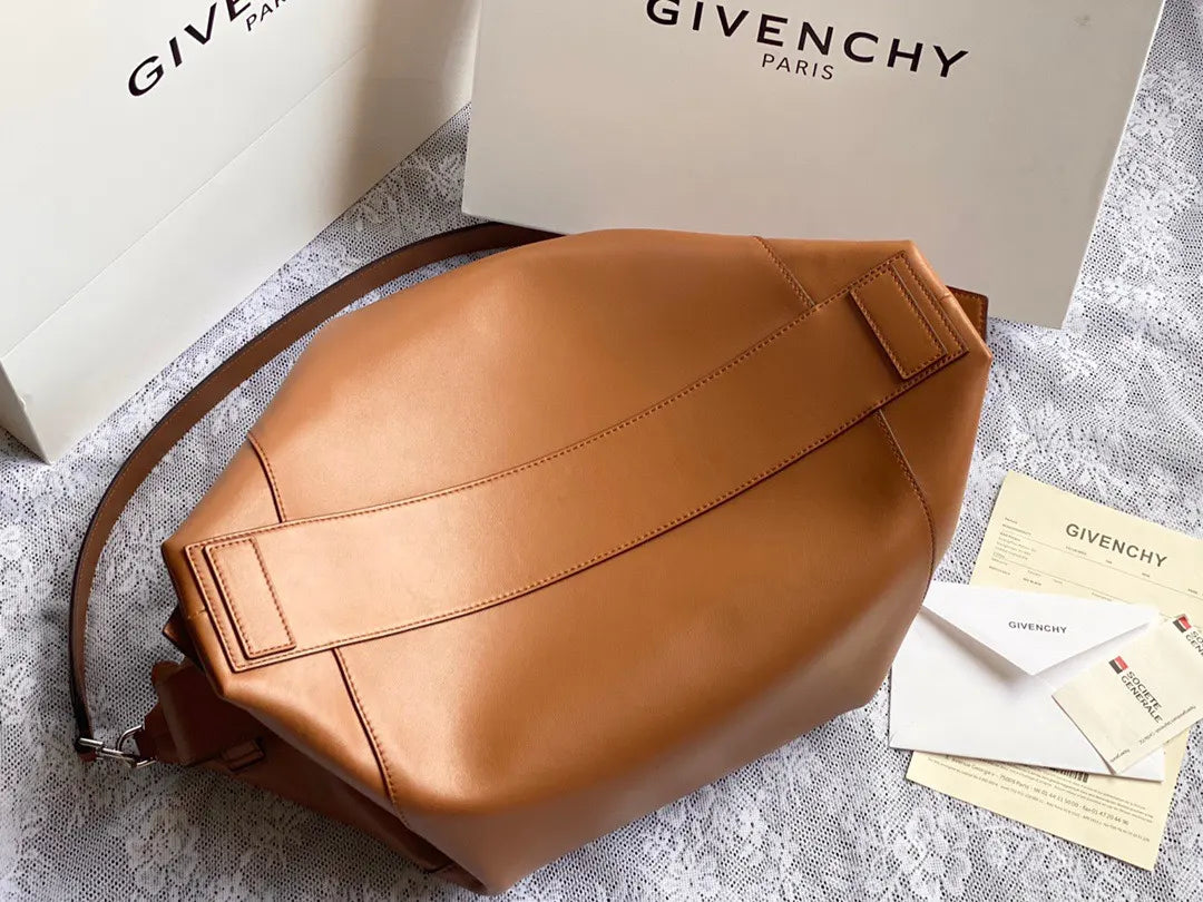 Givenchy Camel Leather Tote - Hình 5