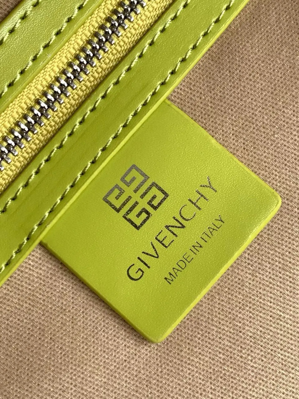 Givenchy Lime Green Satchel - Hình 6