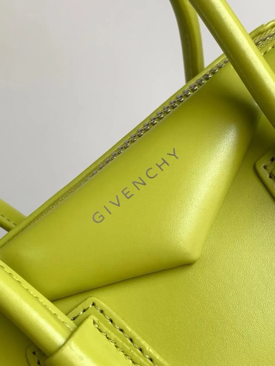 Givenchy Lime Green Satchel - Hình 5