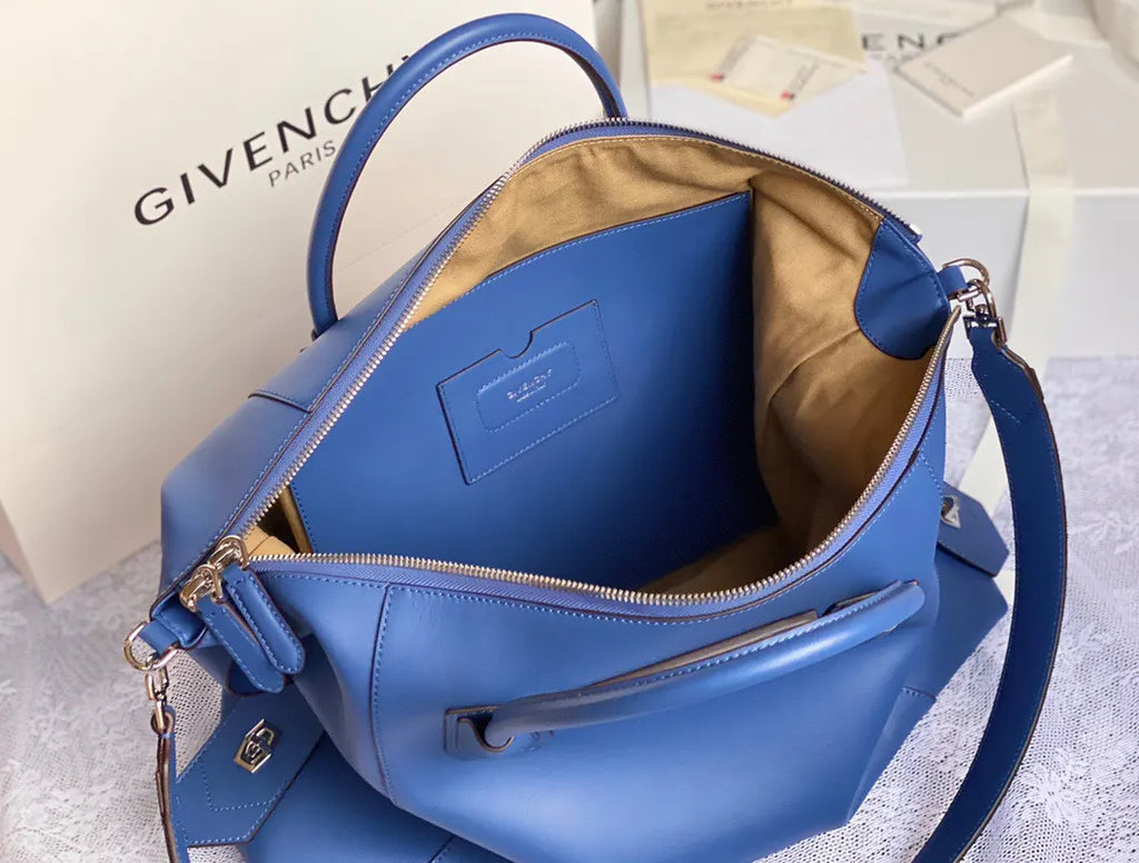Givenchy Soft Blue Satchel - Hình 8