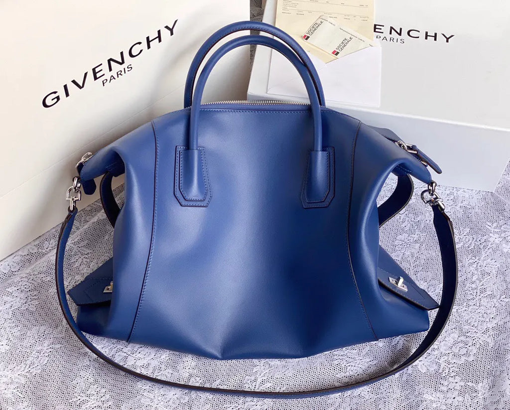 Givenchy Soft Blue Satchel - Hình 3