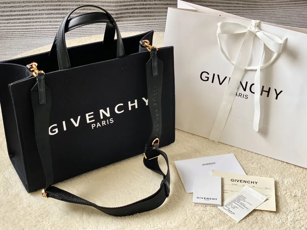 Givenchy Black Canvas Tote Bag