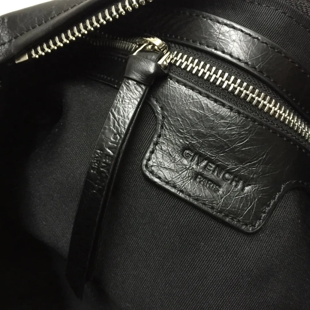 Givenchy Black Leather Belt Bag - Hình 9