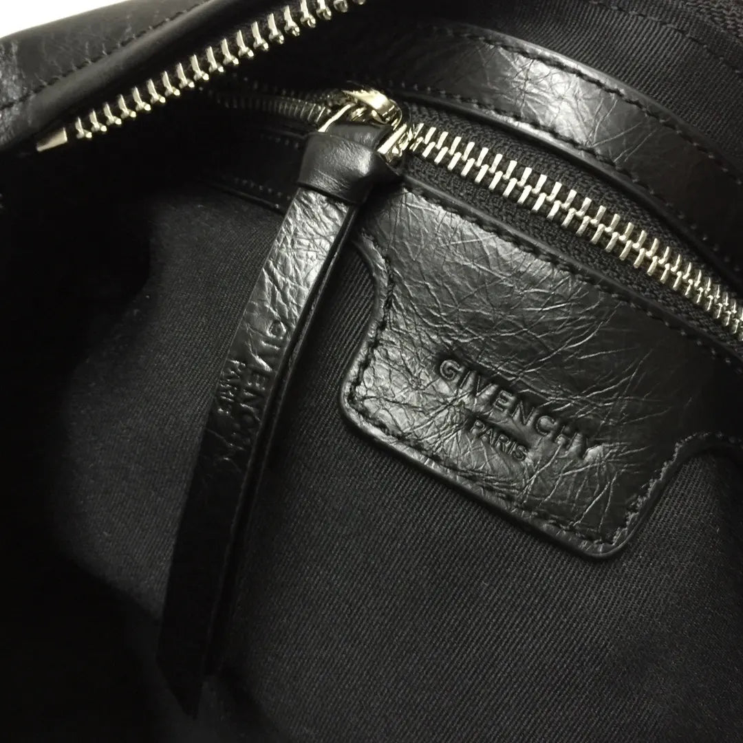 Givenchy Black Leather Belt Bag - Hình 9
