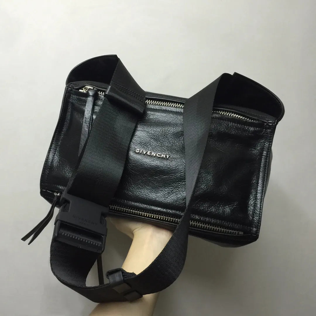 Givenchy Black Leather Belt Bag