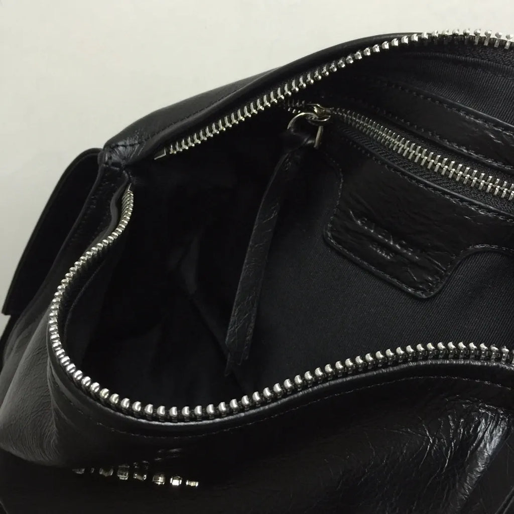 Givenchy Black Leather Belt Bag - Hình 8