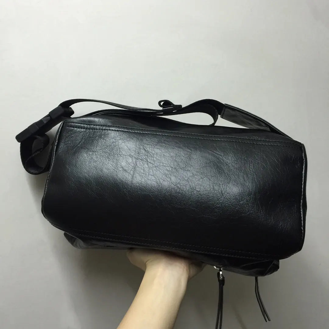 Givenchy Black Leather Belt Bag - Hình 5