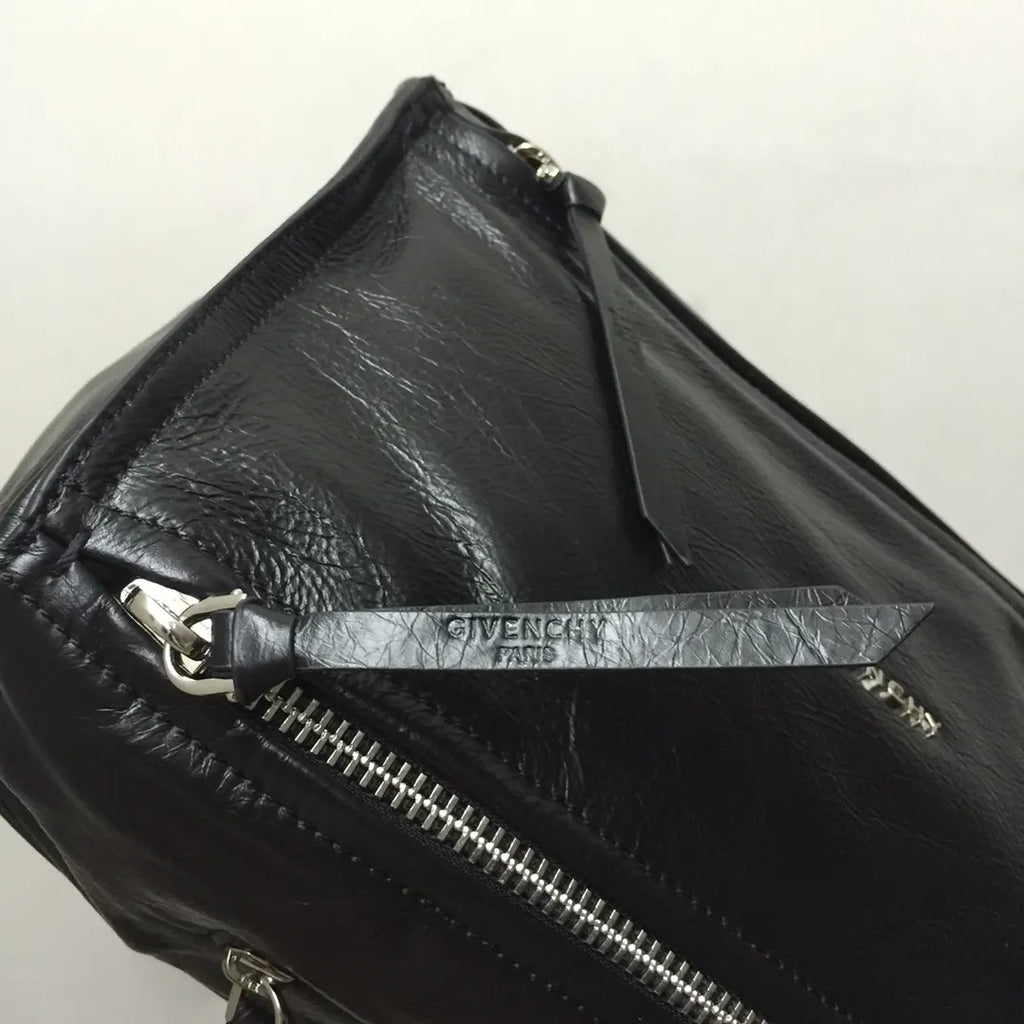 Givenchy Black Leather Belt Bag - Hình 6