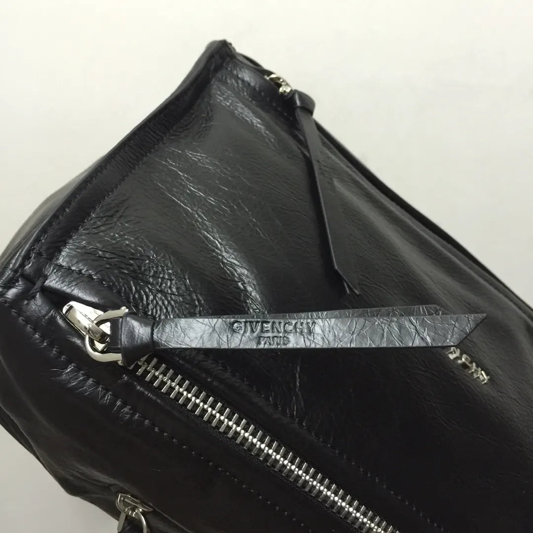 Givenchy Black Leather Belt Bag - Hình 6