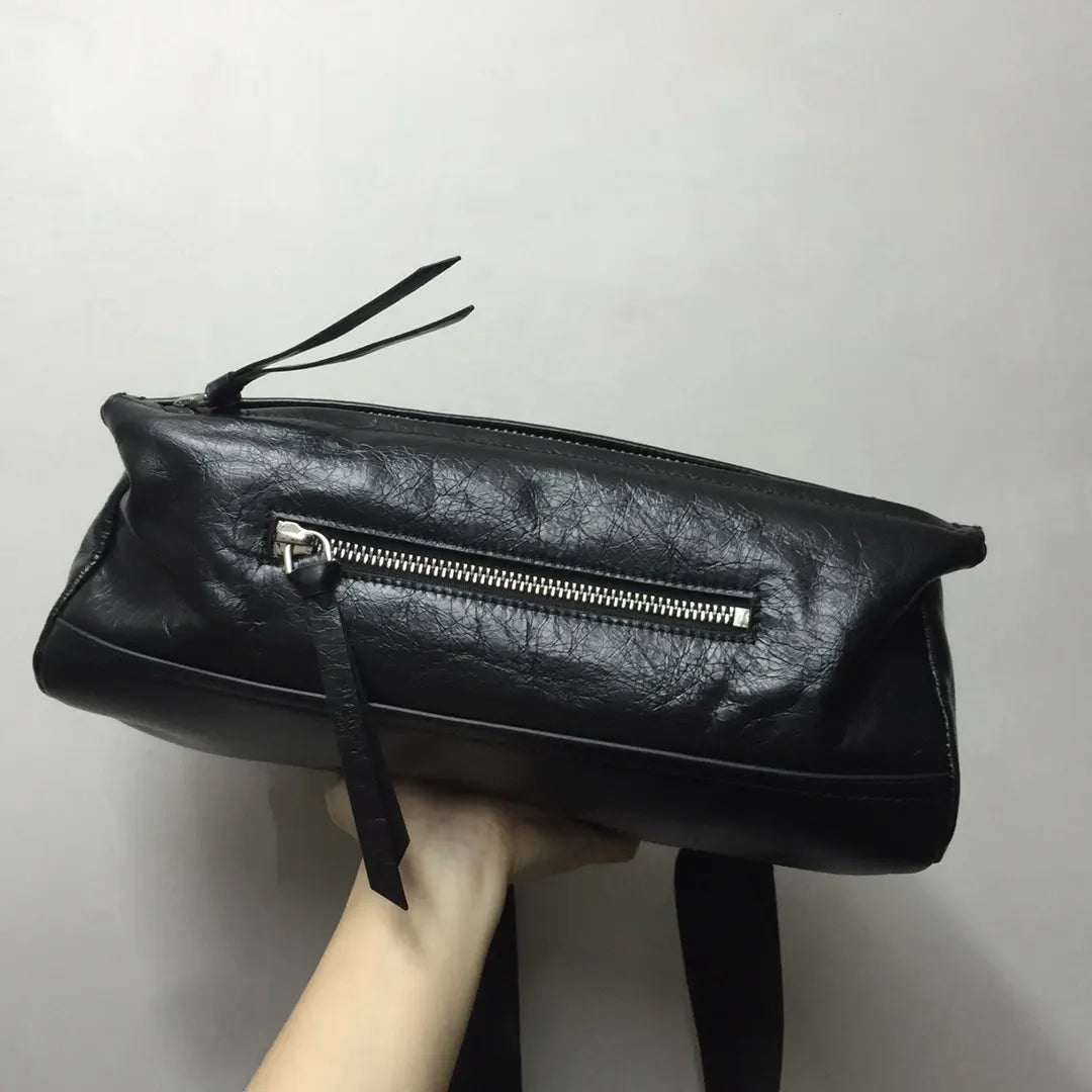 Givenchy Black Leather Belt Bag - Hình 4