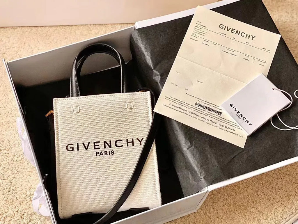 Givenchy Ivory Canvas Tote