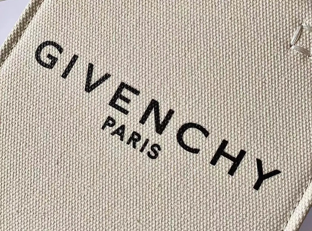 Givenchy Ivory Canvas Tote - Hình 5