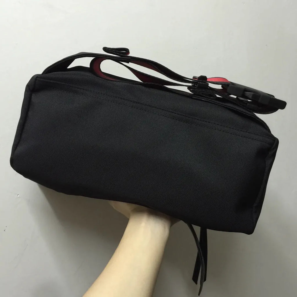 Givenchy Black Canvas Belt Bag - Hình 6