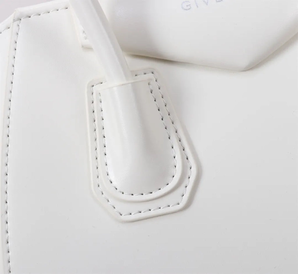 Givenchy White Leather Satchel - Hình 5
