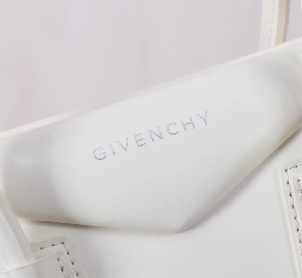 Givenchy White Leather Satchel - Hình 4