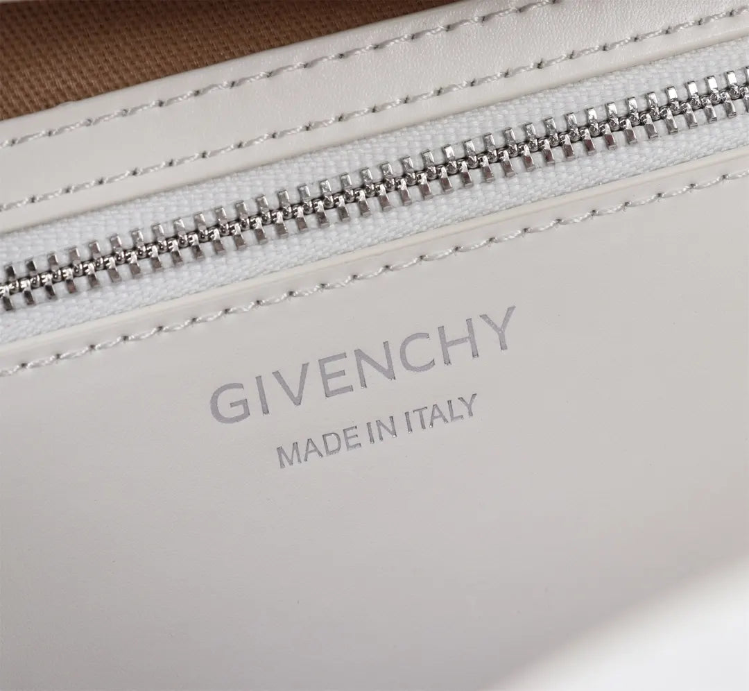 Givenchy White Leather Satchel - Hình 7