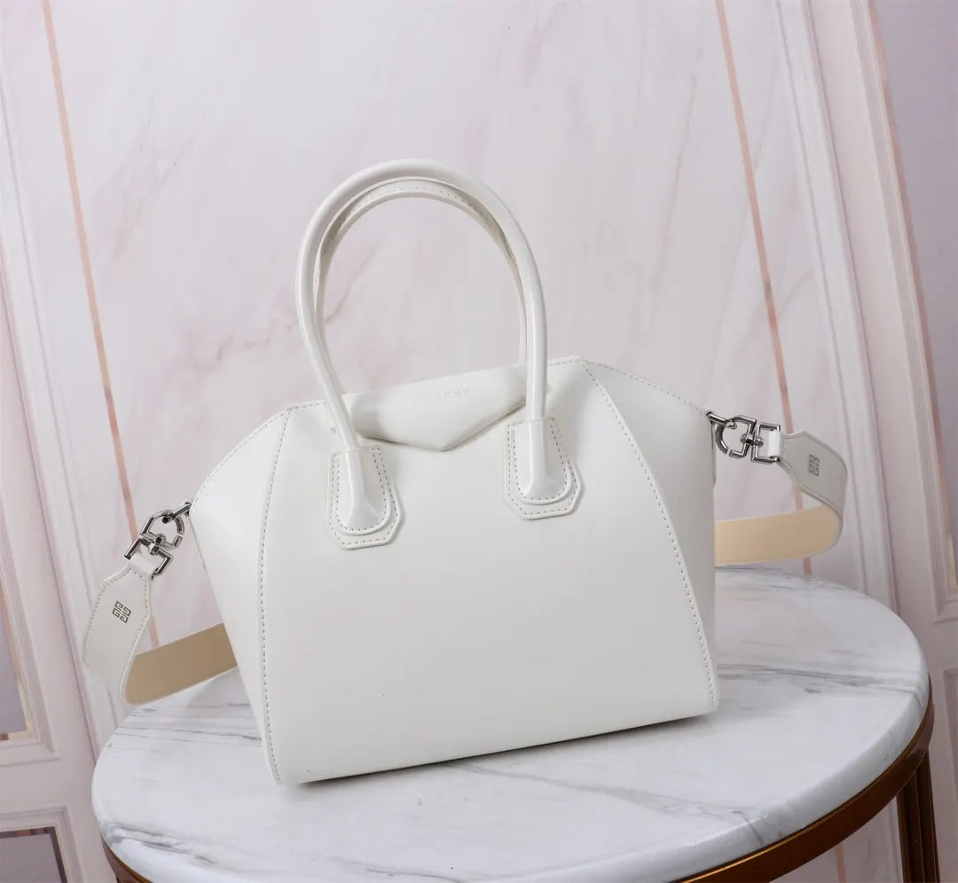 Givenchy White Leather Satchel