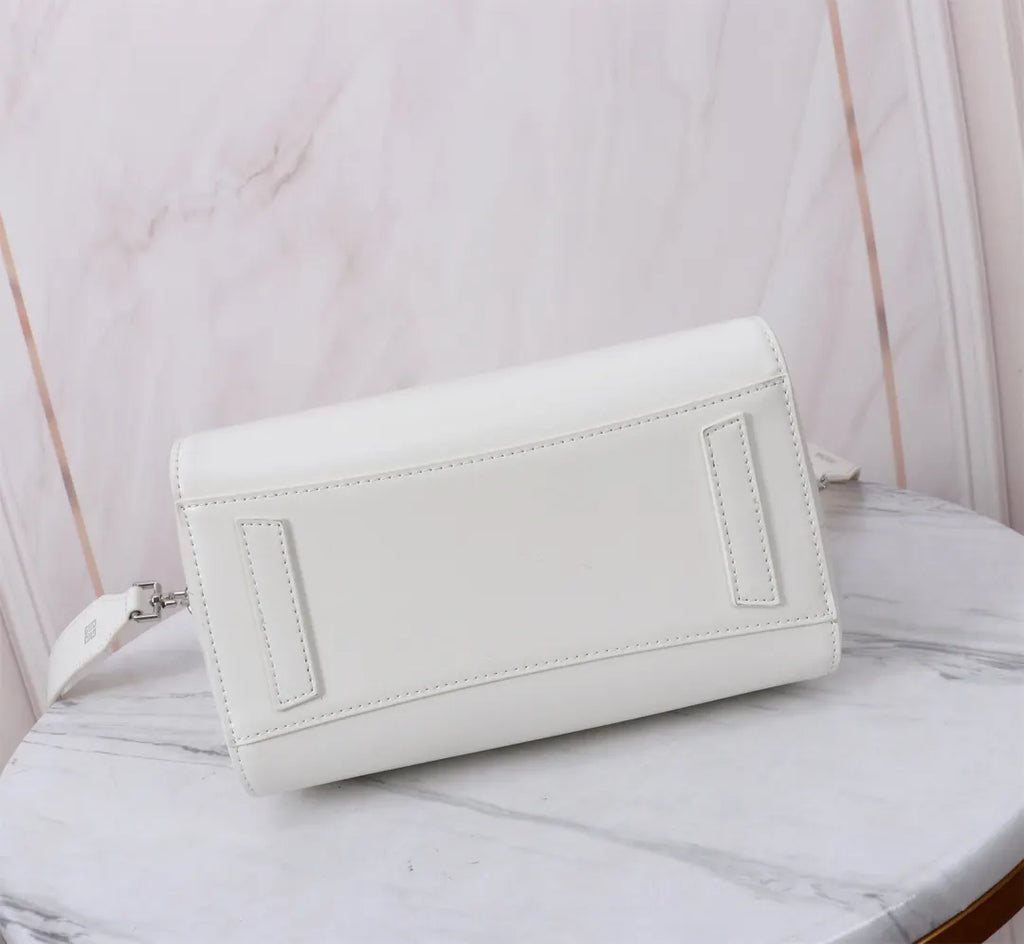 Givenchy White Leather Satchel - Hình 9