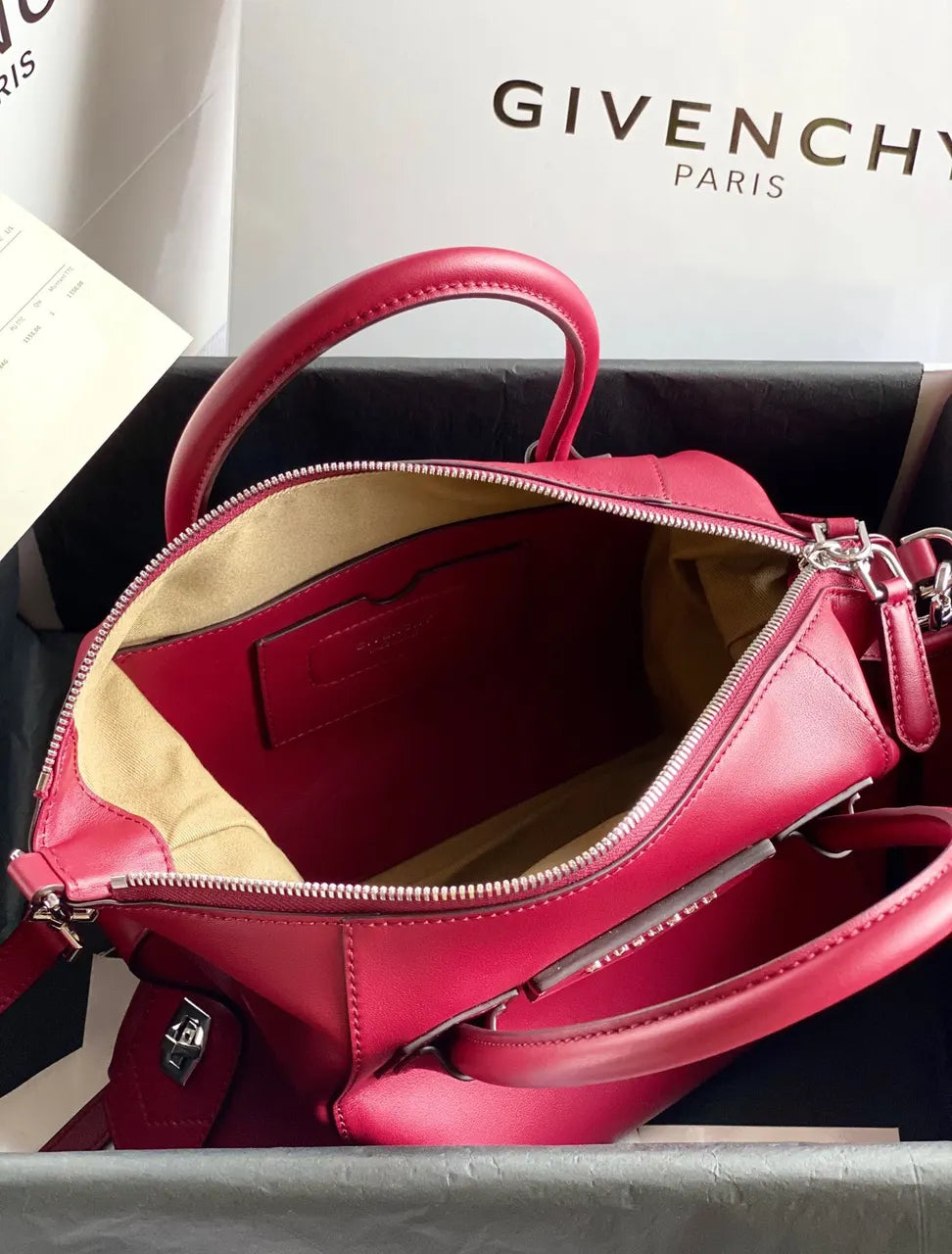 Givenchy Burgundy Antigona Baby - Hình 7
