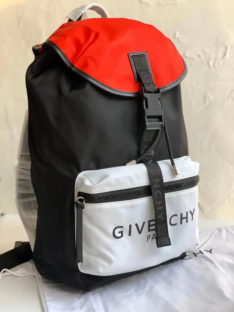 Givenchy Black & Red Backpack