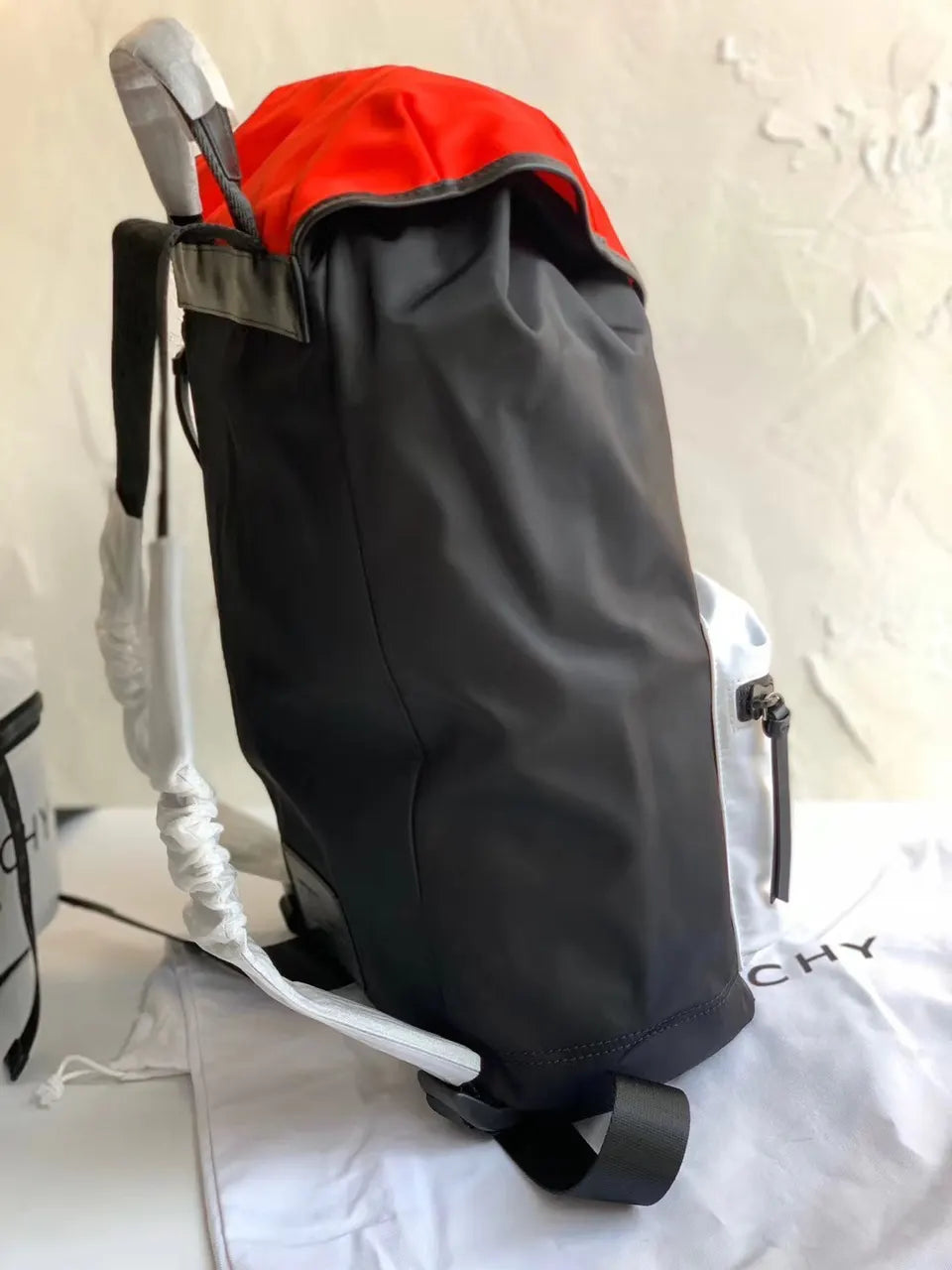 Givenchy Black & Red Backpack - Hình 4