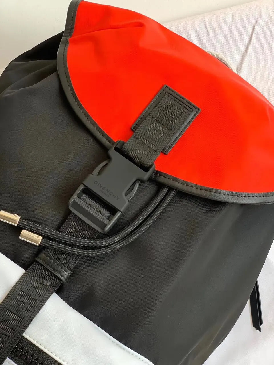 Givenchy Black & Red Backpack - Hình 2