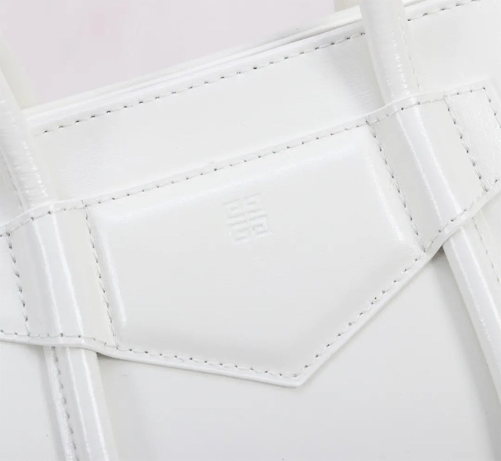 Givenchy Antigona White Leather Satchel - Hình 5