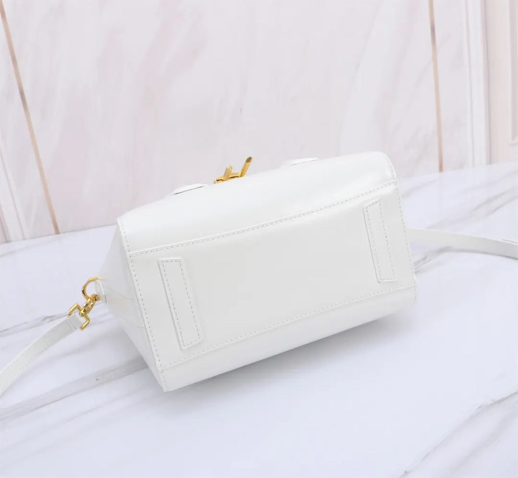 Givenchy Antigona White Leather Satchel - Hình 4