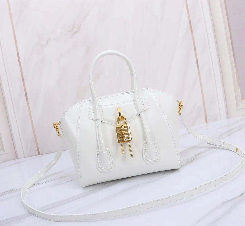 Givenchy Antigona White Leather Satchel