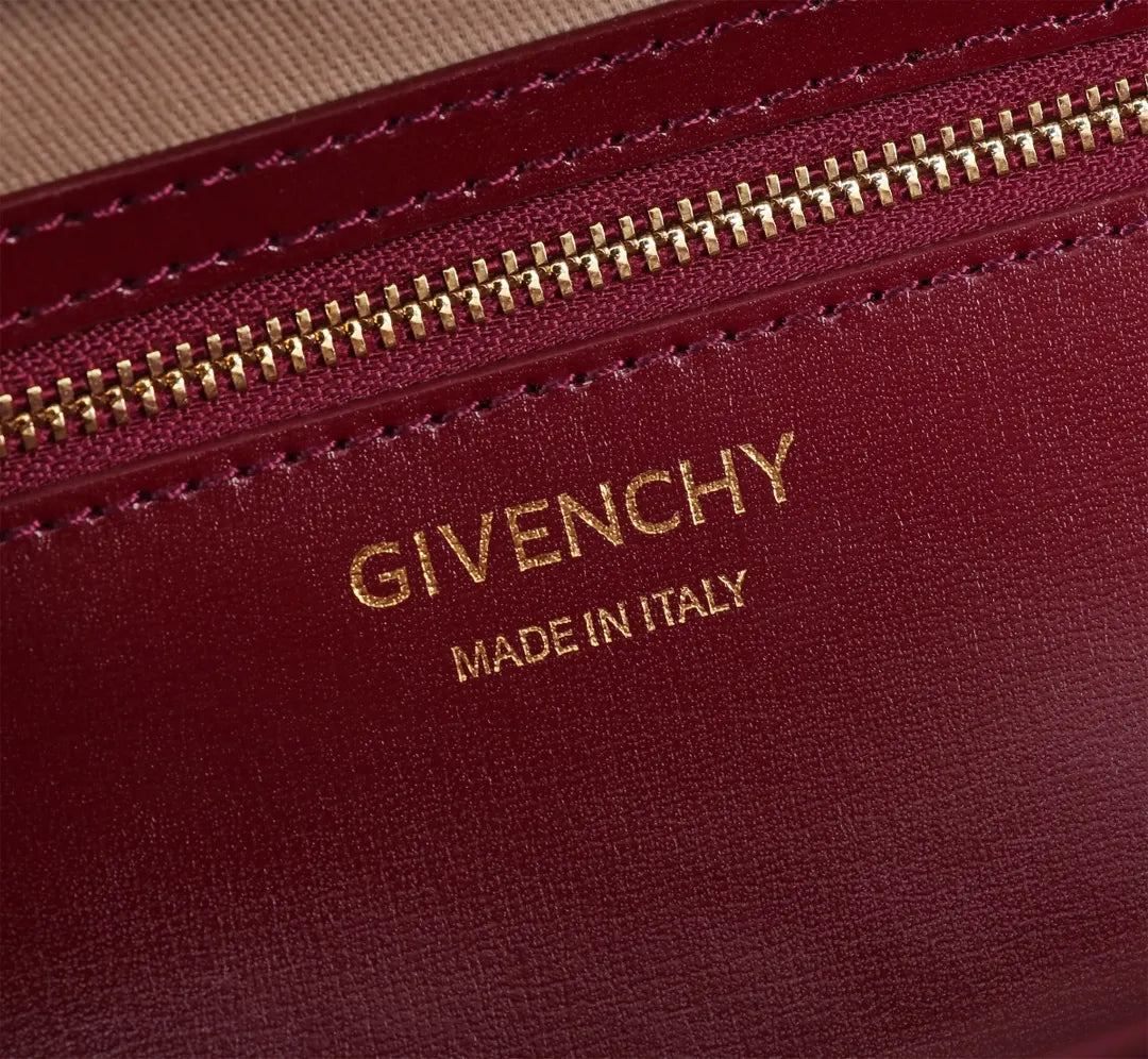Givenchy Burgundy Satchel - Hình 8