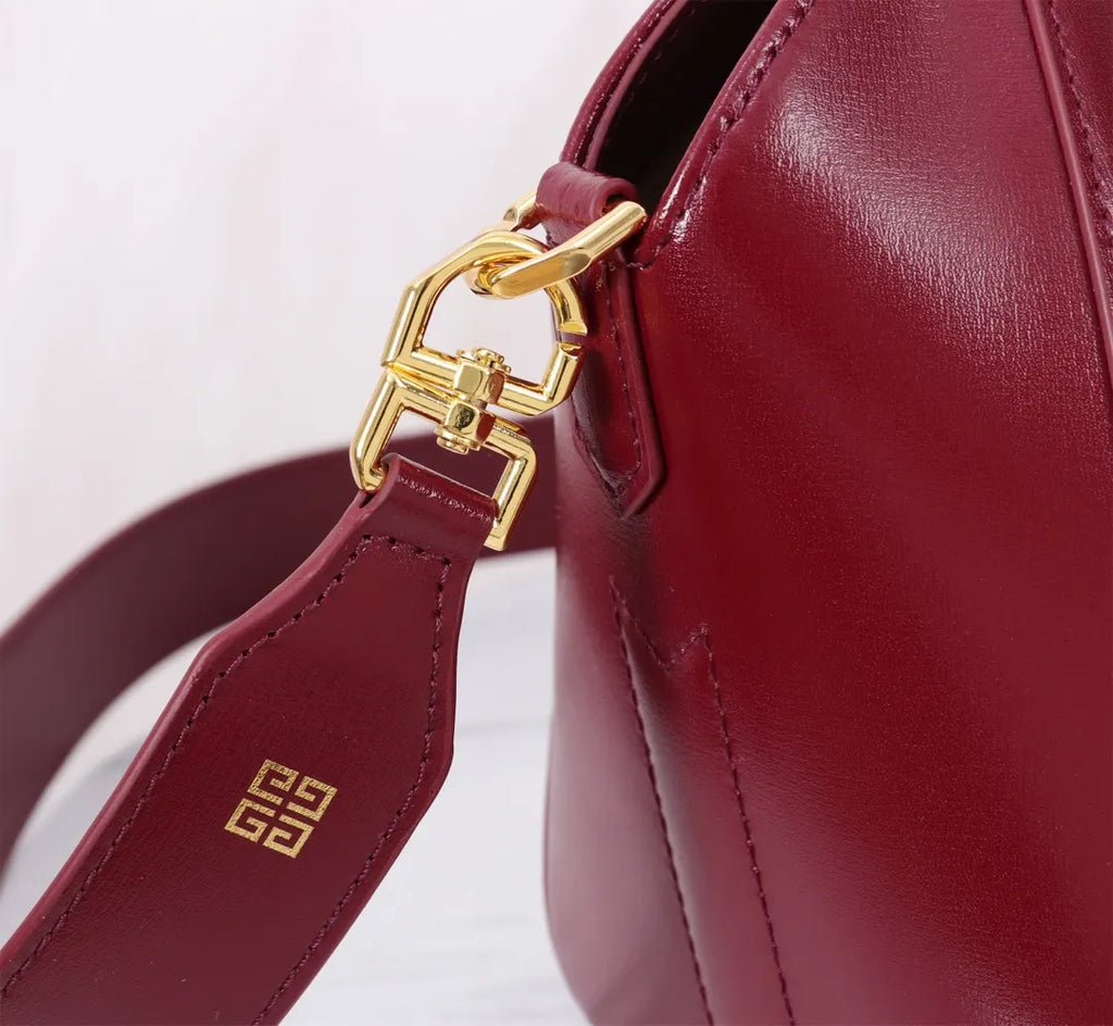 Givenchy Burgundy Satchel - Hình 5