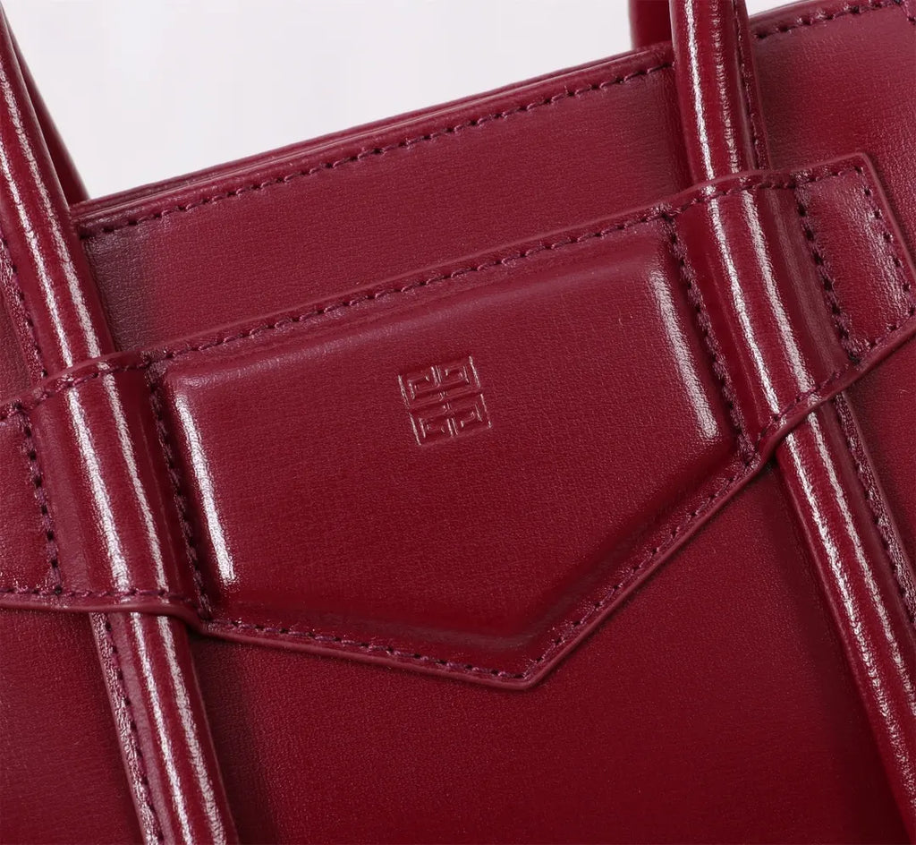 Givenchy Burgundy Satchel - Hình 6