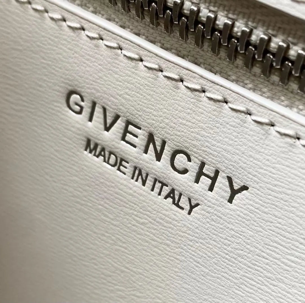 Givenchy Ivory Leather Satchel - Hình 9