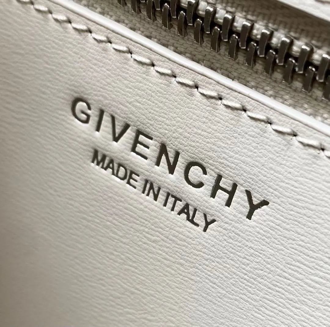 Givenchy Ivory Leather Satchel - Hình 9